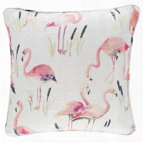 Flamingos Indoor/outdoor Decorative Pillow Design By Fresh American