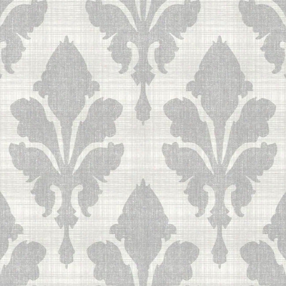 Fleurish Wallpaper In Metallic And Taupe Design By Stacy Garcia For York Wallcoverings