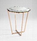 Elara Foyer Table in Rose Gold design by Cyan Design