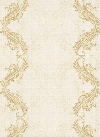 Etta Ornamental Scroll Stripe Wallpaper in Beige and Cream design by BD Wall