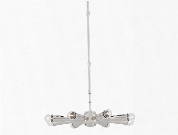 Alta Chandelier In Polished Nickel Design By Currey & Company