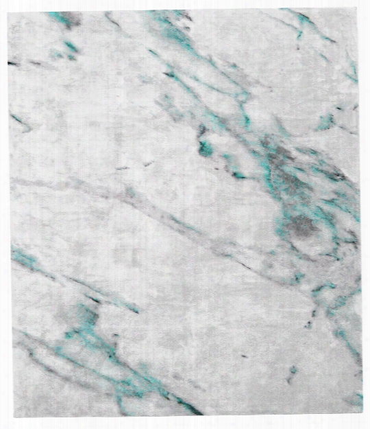 Altavilla Milicia Hand Knotted Rug In Turquoise Design By Second Studio