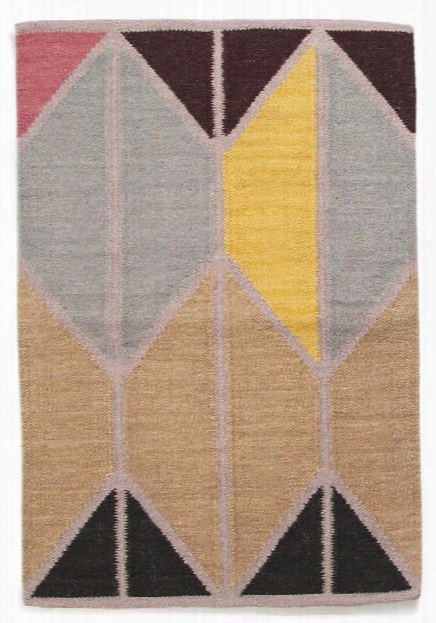 Alyson Fox Shapes Rug In Maroon Combo Design By Hawkins New York