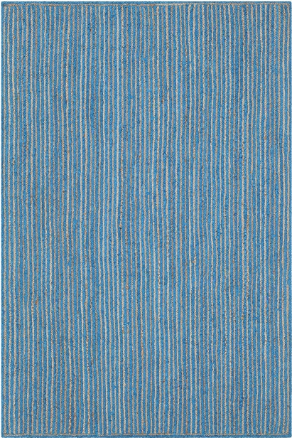 Alyssa Collection Hand-woven Area Rug In Blue & Natural Design By Chandra Rugs