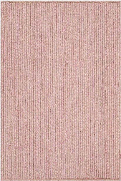 Alyssa Collection Hand-woven Area Rug In Pink & Natural Design By Chahdra Rugs