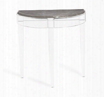 Amal Demilune Italian Gray Console Table Design By Interlude Home
