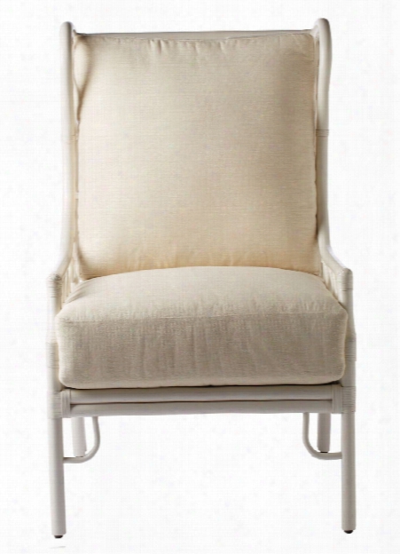 Ambrose Wing Chair In White Design By Selamat