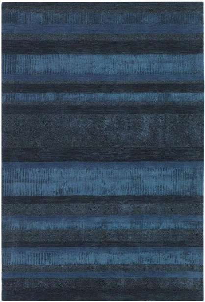 Amigo Collection Hand-woven Area Rug In Blue & Charcoal Design By Chandra Rugs