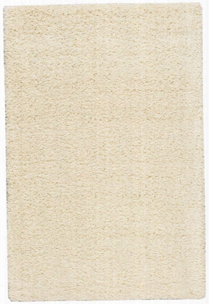 Amore Collection Shag Area Rug In Cream Design By Nourison