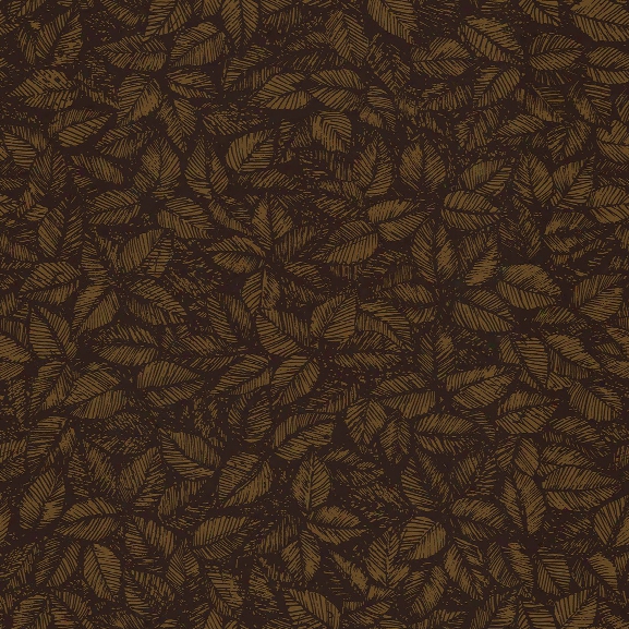 Amorina Brown Leaf Wallpaper From The Scandinavian Designers Ii Collection By Brewster