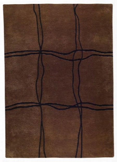 Amsterdam Collection Hand Tufted Wool Area Rug In Brown Design By Mat The Basics