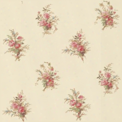 Floral Spot Wallpaper In Beige And Pink Design By York Wallcoverings