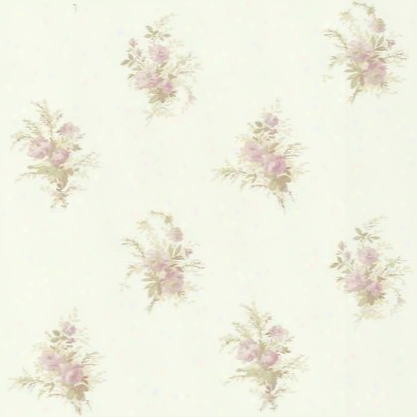 Floral Spot Wallpaper In Pink And Pearl Design By York Wallcoverings