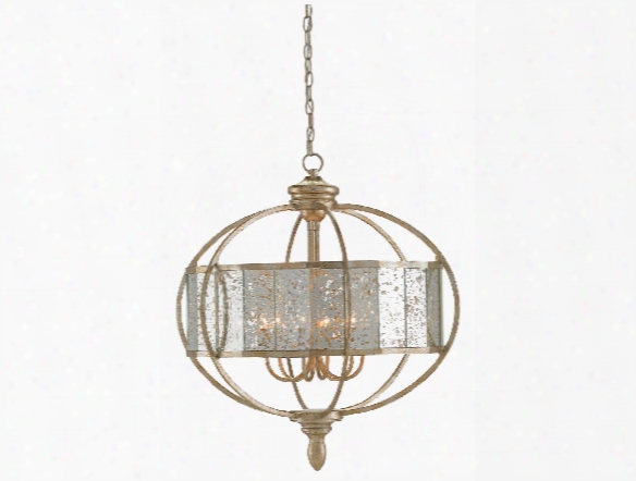 Florence Chandelier In Silver Granello Design By Currey & Company