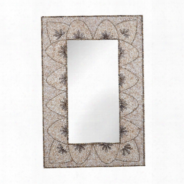 Flower Arc Shell Mirror Design By Lazy Susan