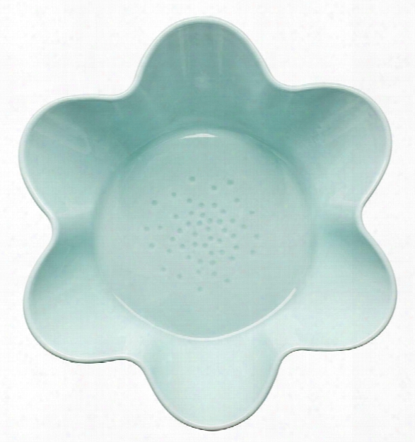 Flower Shaped Serving Bowl In Turquoise Design By Sagaform