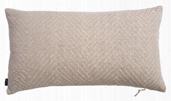 Fluffy Herringbone Pillow In Rose Design By Oyoy