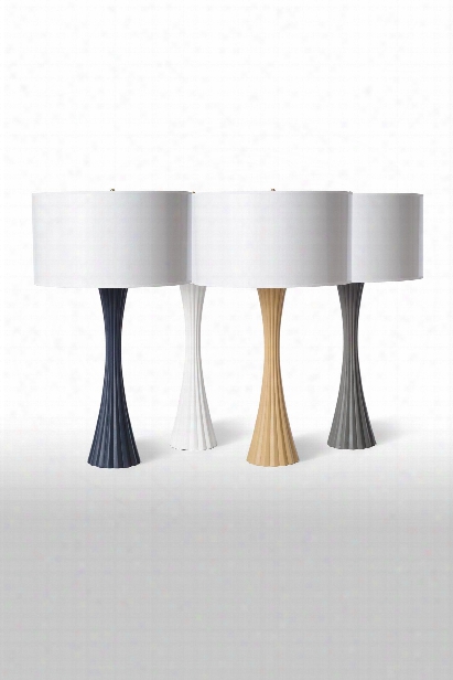 Fluted Table Lamp In Assorted Finishes Purpose By Barbara Cosgrove