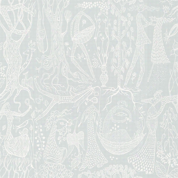 Folk Sage Poem D'amouur Wallpaper From The Scandinavian Designers Ii Collection By Brewster