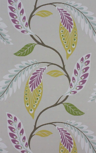 Fontibre Wallpaper In Amethyst And Green By Nina Campbell For Osborne & Little