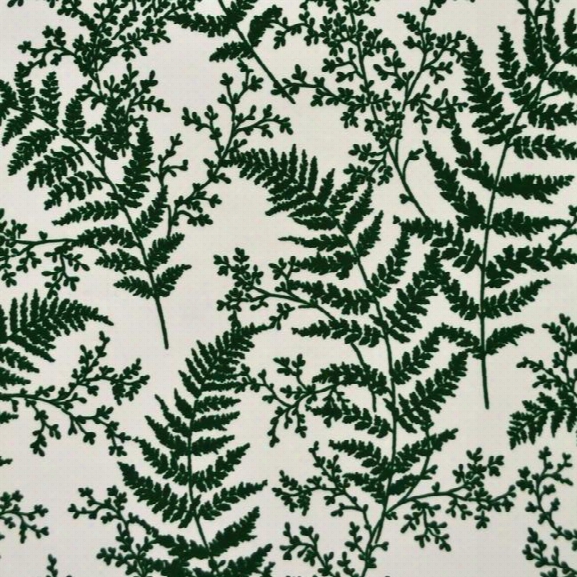 Forest Fern Flock Wallpaper In Dark Green From Magnolia Home Vol. 2 By Joanna Gaines