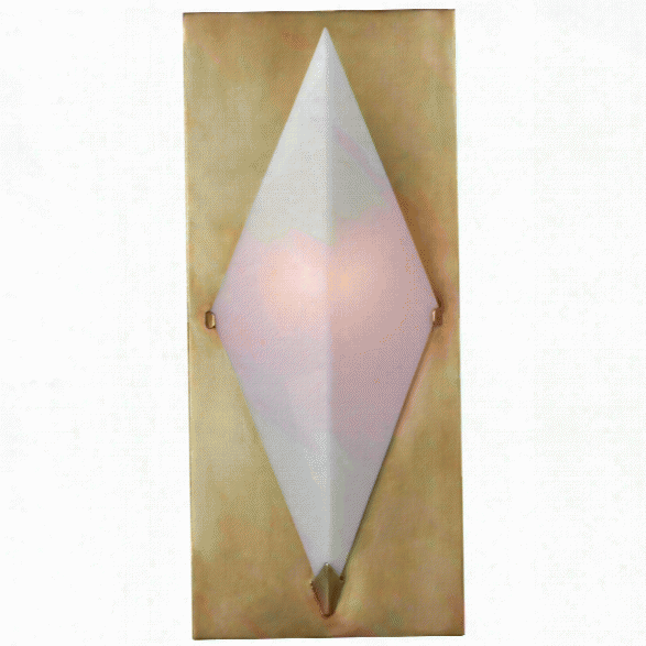 Forma Sconce In Various Finishes W/ White Glass Design By Kelly Wearstler