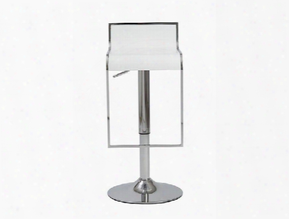 Fortuna Bar/counter Stool In White Design By Euro Style