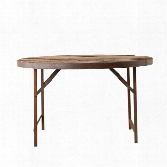 Found Wood & Metal Folding Tent Dining Table Design By Bd Edition