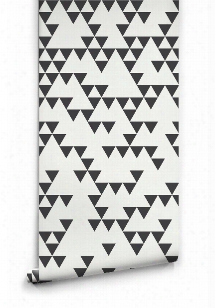 Fracture Wallpaper In Black And White By Ingrid + Mika For Milton & King