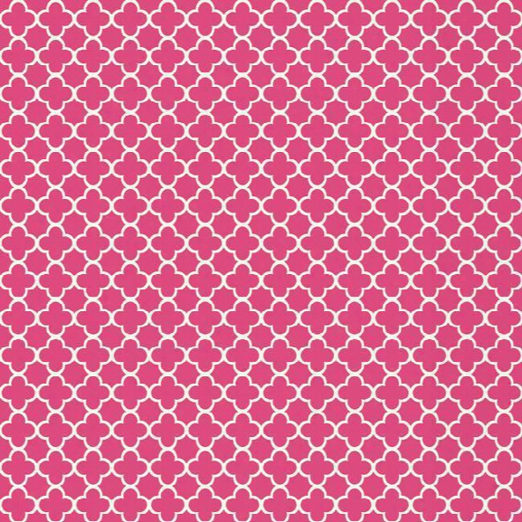 Framework Wallpaper In Pink And Whitr By York Wallcoverings