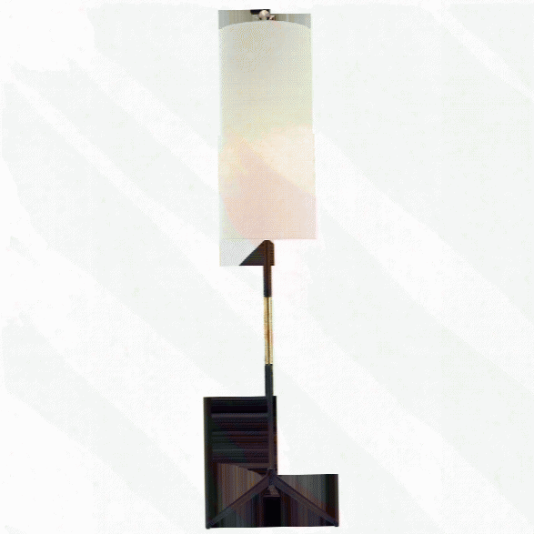 Frankfort Floor Lamp In Various Finishes W/ Linen Shade Design By Aerin