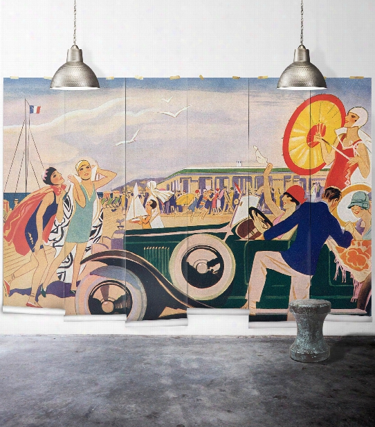 French Riviera Wall Mural From The Erstwhile Collection By Milton & King