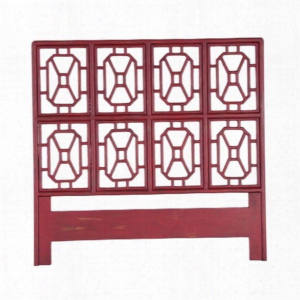 Fretwork Headboard In Legacy Red Design By Burke Decor Home