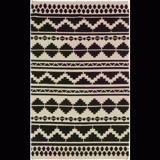 Frontier Black & Grey Rug Design By Surya