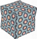 Francesco Cotton pouf in Denim and Navy color