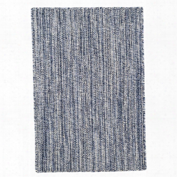 Bella Navy Woven Wool Rug Design By Dash & Albert