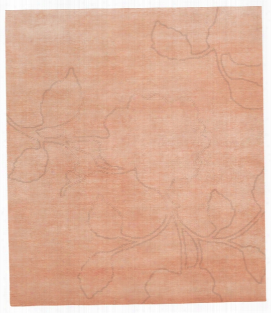 Bellagio Ruby Hand Knotted Rug In Orange Design By Second Studio