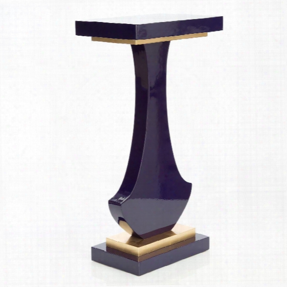 Bellaria Accent Table In Indigo Design By Couture Lamps