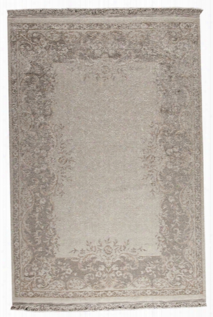 Bellshill Collection Wool And Viscose Area Rug In White And Beige Design By Mat The Basics