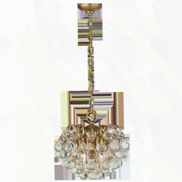 Bellvale Small Chandelier In Various Finishes W/ Crystal Design By Aerin