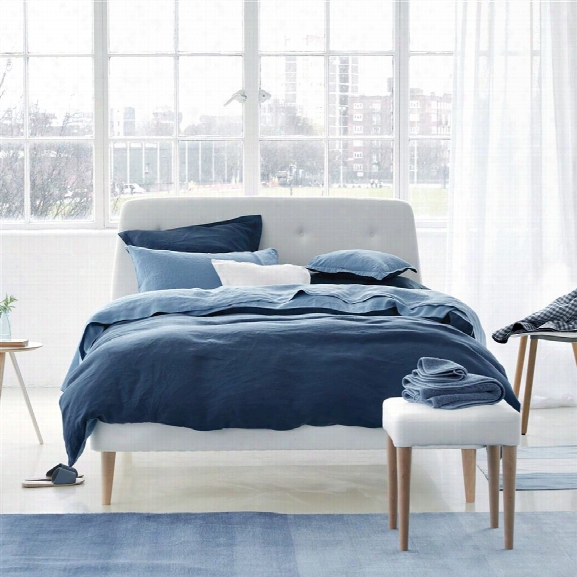 Biella Midnight & Wedgwood Bedding Design By Designers Guild