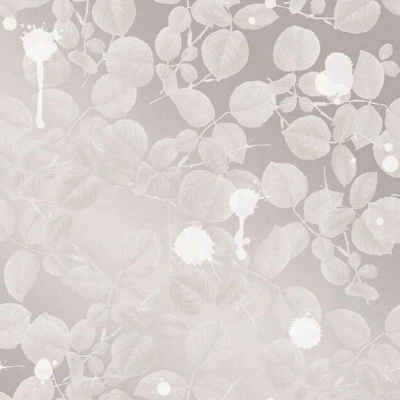 Big Shot Self Adhesive Wallpaper In Silver By Cynthia Rowley For Tempaper