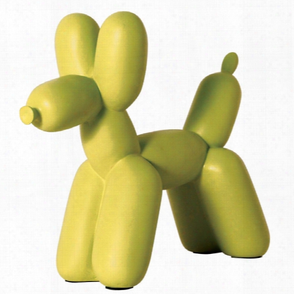 Big Top Balloon Dog Bookend In Chartreuse Design By Imm Living