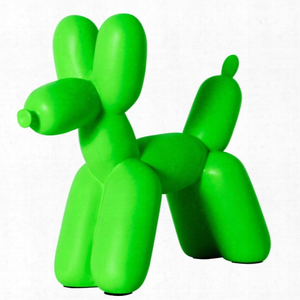 Big Top Balloon Dog Bookend In Kelly Green Design By Imm Living