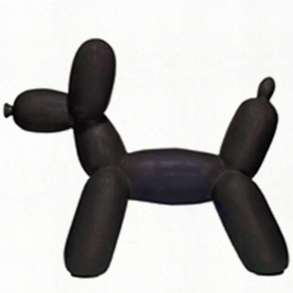 Big Top Ceramic Balloon Dog Bookend In Matte Black Design By Imm Living