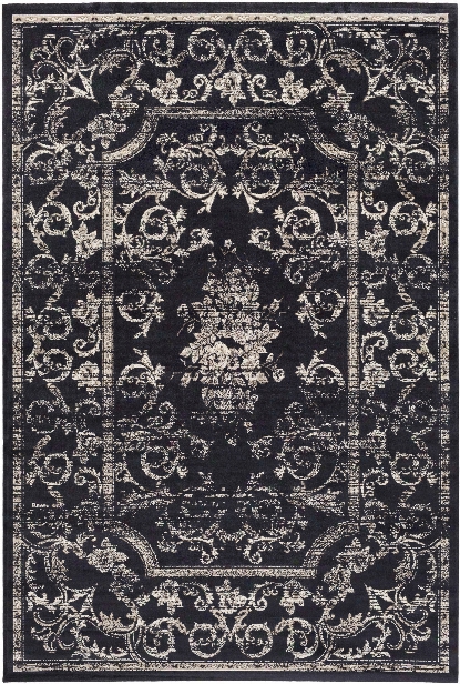 Saverio Rug In Navy & Cream Design By Surya