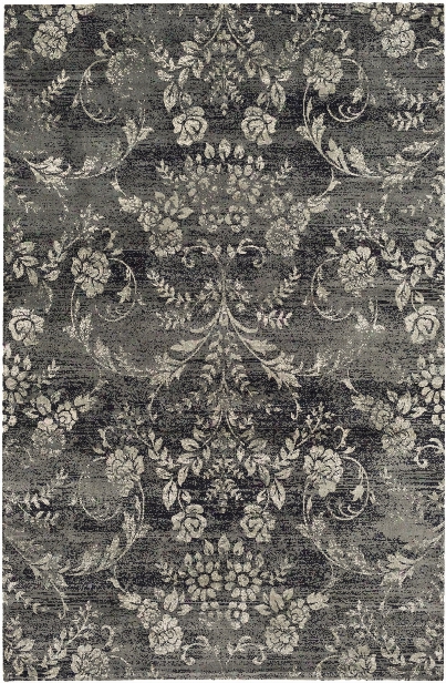 Saverio Rug In Navy & Grey Design By Surya