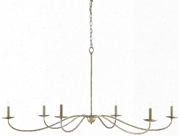 Saxon Chandelier In Silver Granello Design By Currey & Company