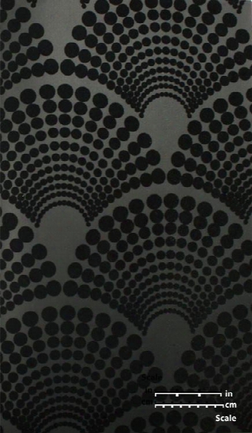 Scalloped Dots Velvet Flocked Wallpaper In Ebony From The Plush Collection By Burke Decor