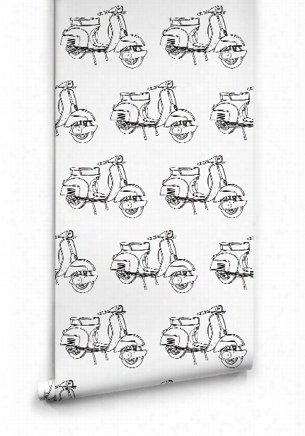 Scooters Wallpaper By Ingrid + Mika For Milton & King